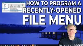 How To Program a Recently-Used File Menu in C#