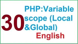 global and local scope in php english-vlr training
