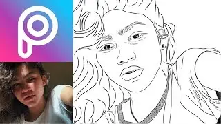 Tracing and drawing photos with the Picsart Drawing tool.   (Zendaya)  