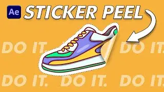 Sticker Peel Animation | After Effects Beginner Tutorial