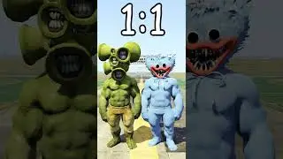 SIREN HULK vs MUSCLE HUGGY WUGGY in GTA 5! (BATTLES) 