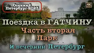 Осенний Петербург 2023 ⚓️ Поездка в Гатчину 🏛️ Часть вторая: Парк🚶🏻‍♂️и вечерний Петербург