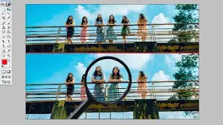 How to Enlarge a Photo With Magnifier lens | Magic Tricks