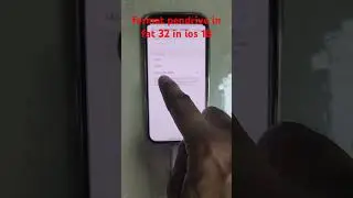 Now format pendrive in ios 18 with exfat fat32