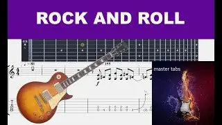 ROCK AND ROLL | LED ZEPPELIN | Guitar Tab | #tutorial #Mastertabs#BestFreeYoutubeMusic# #pop# #rock