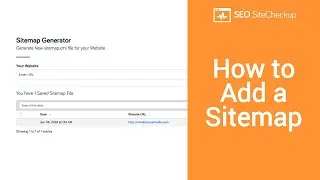 How to Add a Sitemap