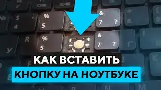 КАК ВСТАВИТЬ КНОПКУ В НОУТБУКЕ?