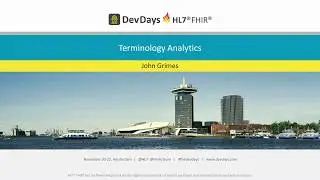 John Grimes - Terminology Analytics | DevDays 2019 Amsterdam