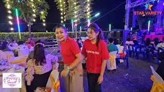 บรรยากาศช่วงโหมโรงลิเกรุ่งฟ้ากฤษฏาบารมี นุ่นเนตรชนก โรงแรมบางกอกมายสเตย์รังสิต