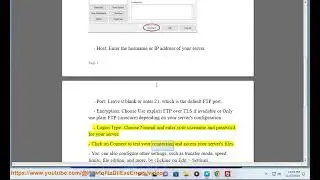 Configure Filezilla