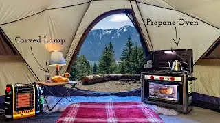 Luxury Camping In Washington - Baking With A Propane Oven