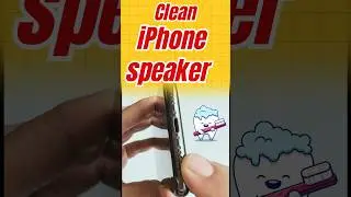 How to clean iPhone Speaker with toothbrush #shorts #shortsfeed #ios18