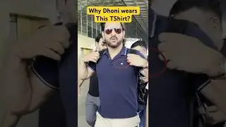 Why Dhoni Wears this TShirt? #dhoni #shorts