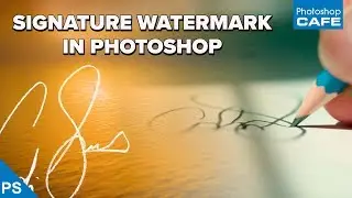 How to turn a SIGNATURE into a WATERMARK in PHOTOSHOP | Start to finish tutorial