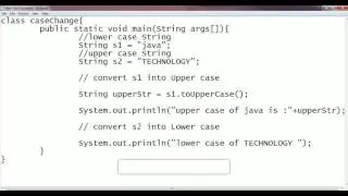 Convert Upper to Lower And Lower to Upper Case Letter in java by String Method-Practical Demo