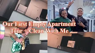 Our  First Empty Apartment Tour + Clean With Me