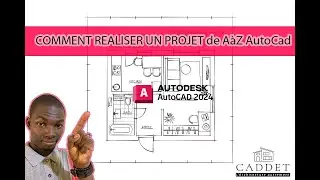 PROJET DE A à Z STUDIOT MINIMALISTE AVEC AUTOCAD : TUTO AUTOCAD