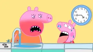 Dish Washing - Peppa Funny Animation