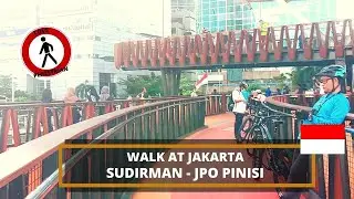 Walk in Jakarta to JPO PINISI Bridge on Ramadhan - Jalan di Jakarta MRT ke JPO Pinisi di Bulan Puasa