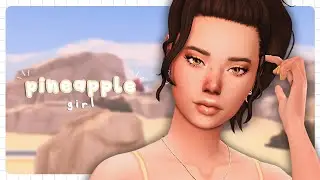 PINEAPPLE GIRL 🍍 | Los Sims 4 Crear Un Sim + CC List