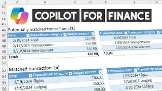 Copilot for Finance in Excel - Automates Financial Reconciliation using Excel   - Quick Reports