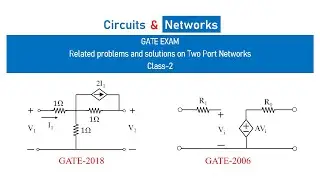 How to solve Two port networks for Hybrid parameters? How to solve h-parameters Gate questions?