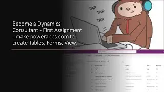 Become a Dynamics Consultant - Assignment 1 - Use make.powerapps.com to create Tables, Forms, View,