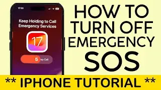 How to Turn Off Emergency SOS Feature on iPhone 15 - iOS 17 (2024)