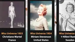 Miss Universe 1952 - 2023 The Most Beautiful Women In The World