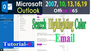 How To Change Search Highlight Color Emails in Outlook.