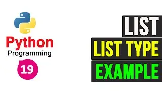 Python Programming Tutorial - List and List type | Nested List