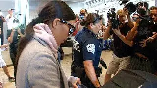 Kim Kardashian Causes Paparazzi Chaos At LAX  [2014]