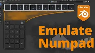 Blender - How to Use Numpad Hotkeys Without One