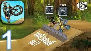 MAD SKILLS BMX 2 Gameplay Walkthrough Part 1 - Forest Tracks (iOS Android)