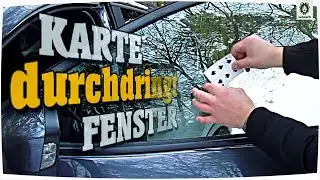 Karte durchdringt Fensterscheibe | Impromptu | Zaubertrick mit Auflösung, Tutorial