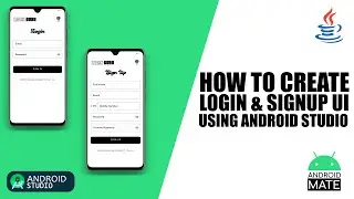 How to create Login and Sign Up Page UI using Android Studio | With Source Code 🔥