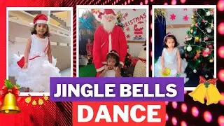 Jingle Bells Dance || Merry Christmas Dance By Little Girls || Jingle Bells Christmas || Easy Dance