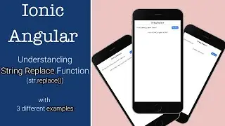 String Replace functionality - Ionic Angular TypeScript