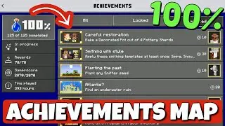 Minecraft PE 1.20+ ACHIEVEMENT HACK MAP (Unlock ALL Achievements Fast!) UNLOCK EMOTES & REWARDS