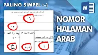 cara membuat nomor halaman arab di word