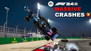 F1 24 𝗠𝗔𝗦𝗦𝗜𝗩𝗘 CRASH COMPILATION 💥 #1