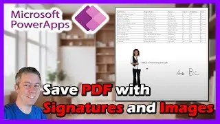 Printing/Saving PDFs with Signatures and Images (No Premium Power Apps)