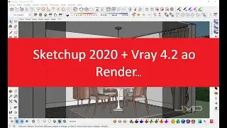 Com sketchup 2020 + vray 4.2 ao render