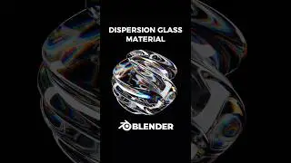 Dispersion glass material in Blender 💎 
