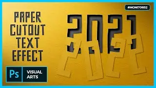 PAPER CUTOUT TEXT EFFECT IN PHOTOSHOP