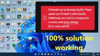A firewall may be blocking spotify - fixed