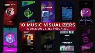 Music Visualizer Stories | After Effects Template