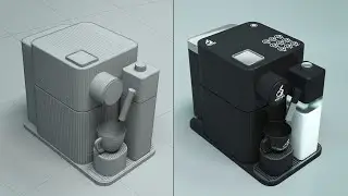 Realistic Product Modeling (Cofee Machine) | 3ds Max Tutorial