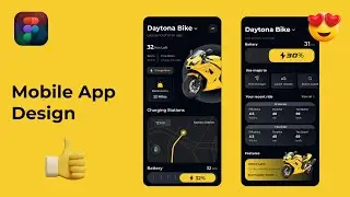 Figma Bike Mobile App UI Design Tutorial