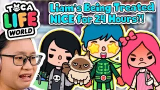 Toca Life World - Cherry and Vidia treats Liam NICELY for 24 hours!!!